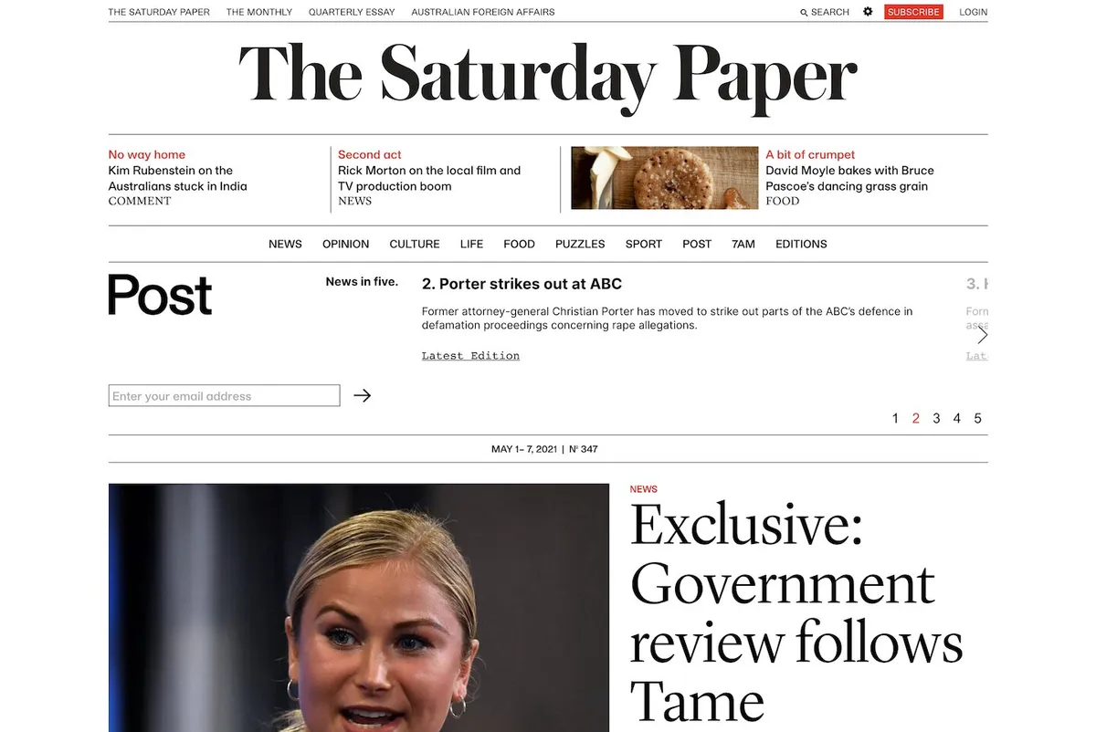 The Saturday Paper